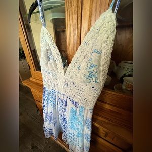 Illa Illa White & Blue Romper